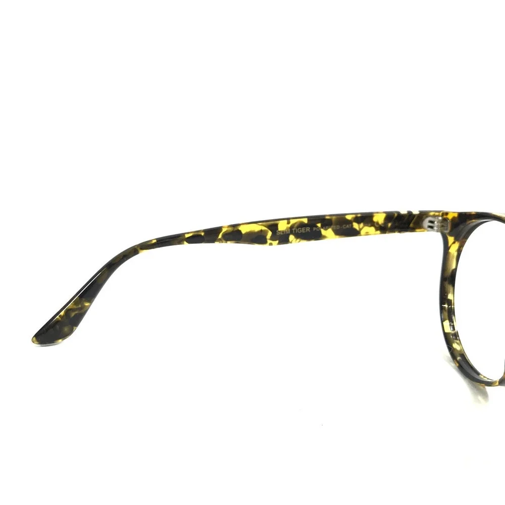 Blenders Eyeglasses Frames SLIM TIGER Yellow Tortoise Round Full Rim 50-23-145